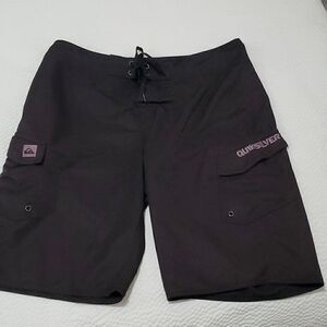 Quicksilver men's black swim trunks size 34